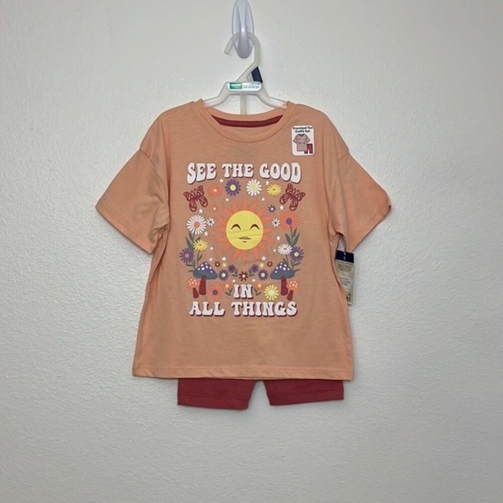 Granimals Girl Oversized Tee set 2pc “See the good in all things”